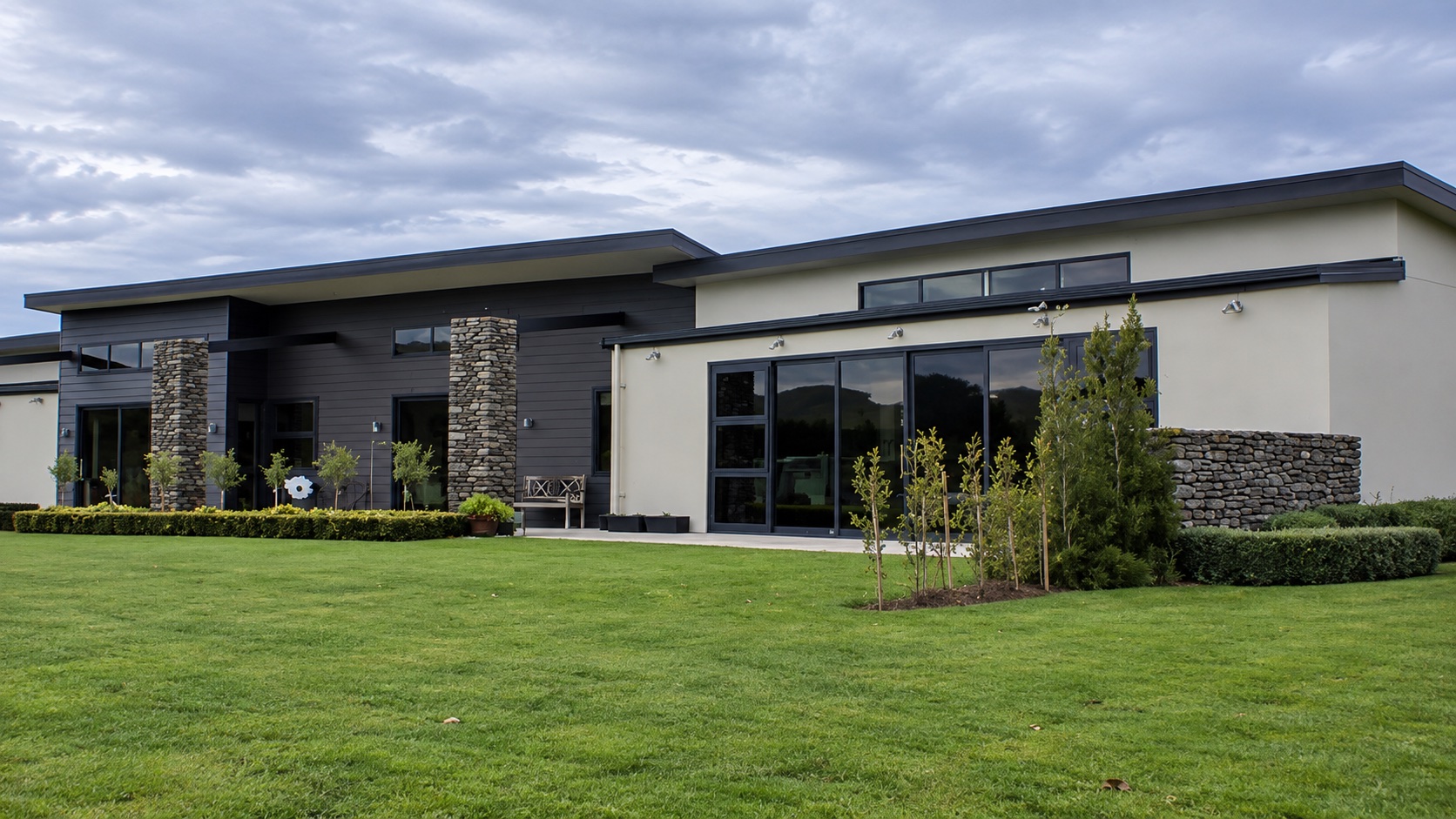 Completed contemporary Southland home