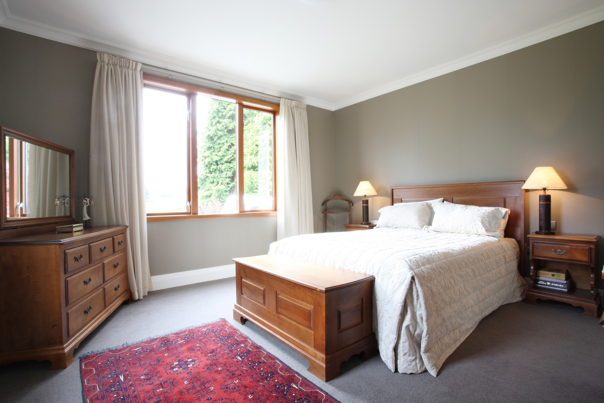 Bedroom in the Gold Award-winning Tapanui home