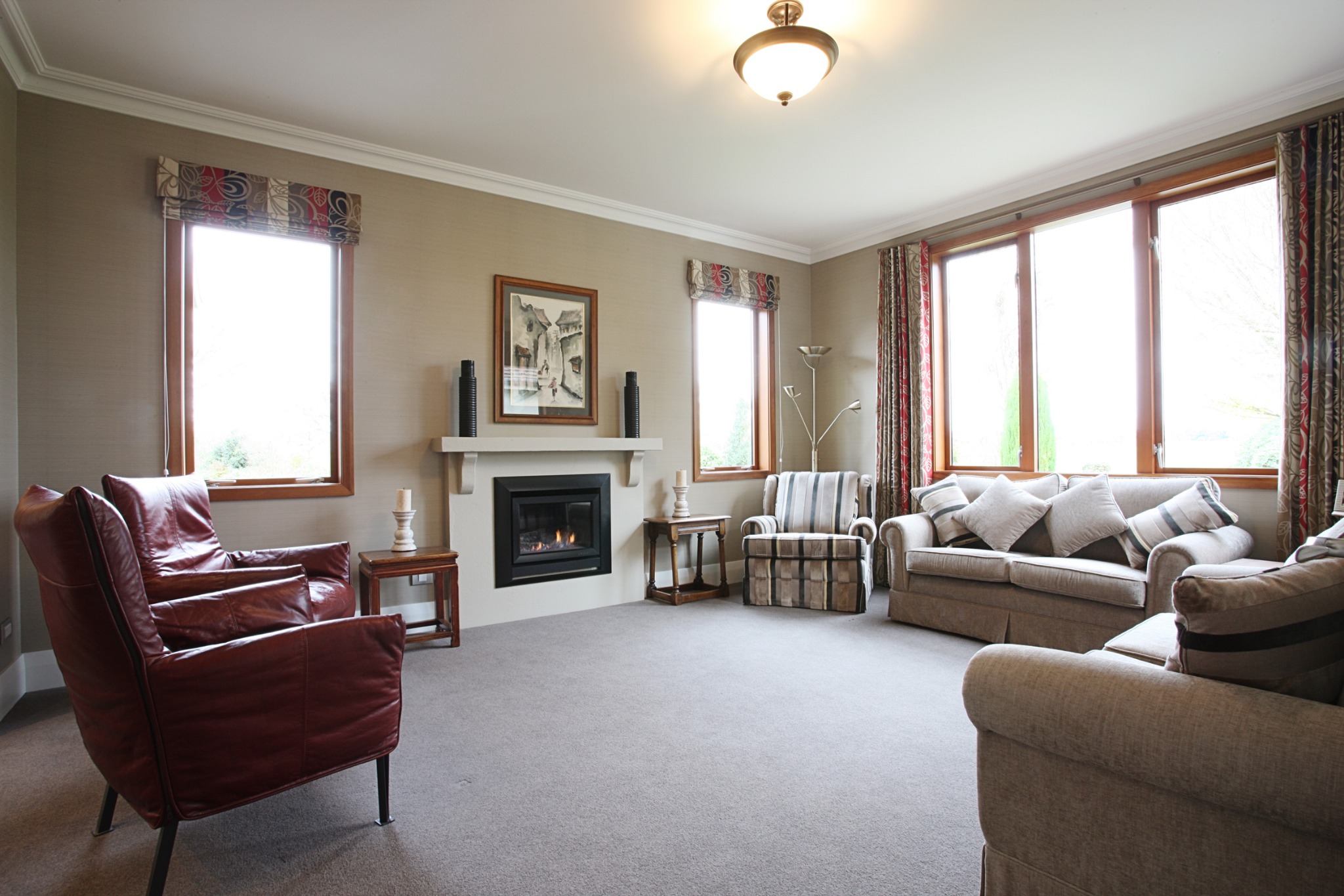 Living room in the Gold Award-winning Tapanui home